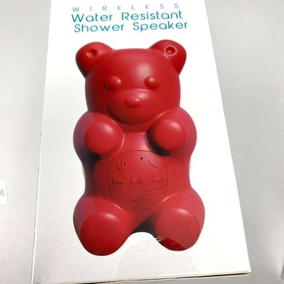 Aconic Wireless Water Resistant Shower Speaker Red Bear IPX4 NIB - Picture 7 of 7